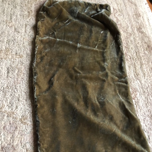 Bohemian Double faced, tailored, Velvet, chiffon Shawl Decorated w/Black Beads - Picture 14 of 16